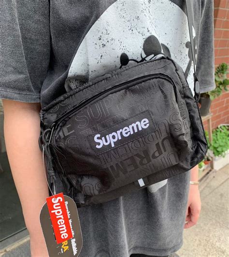 supreme shoulder bag red fake|real supreme shirt stitching.